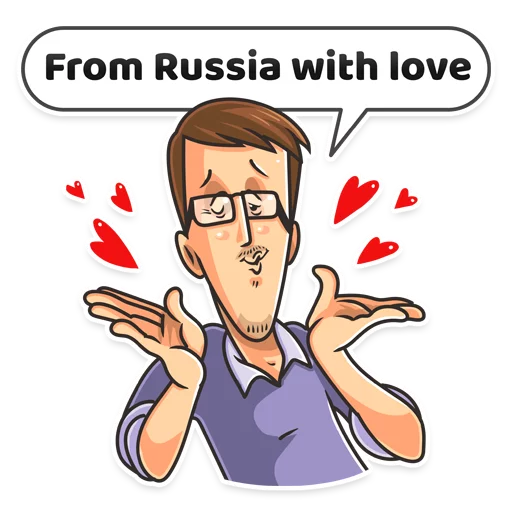  – стикер для Telegram