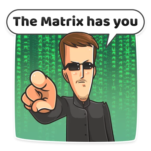  – стикер для Telegram