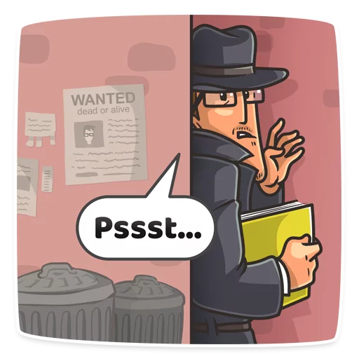  – стикер для Telegram