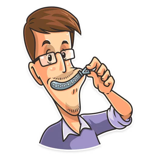  – стикер для Telegram
