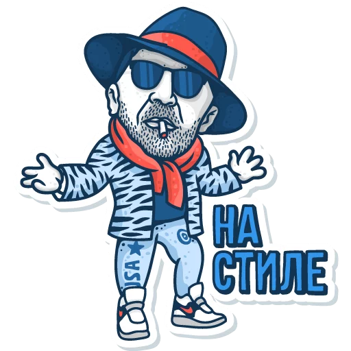  – стикер для Telegram