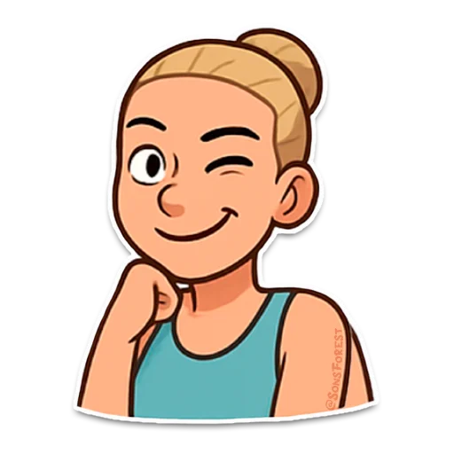  – стикер для Telegram