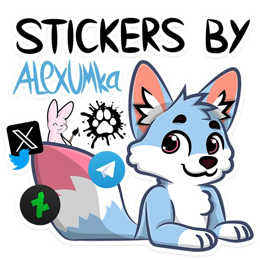  – стикер для Telegram