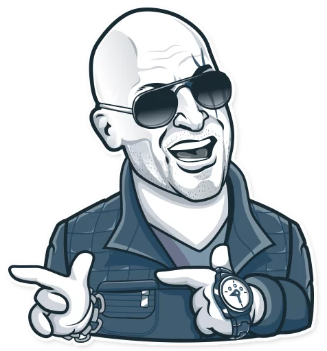  – стикер для Telegram