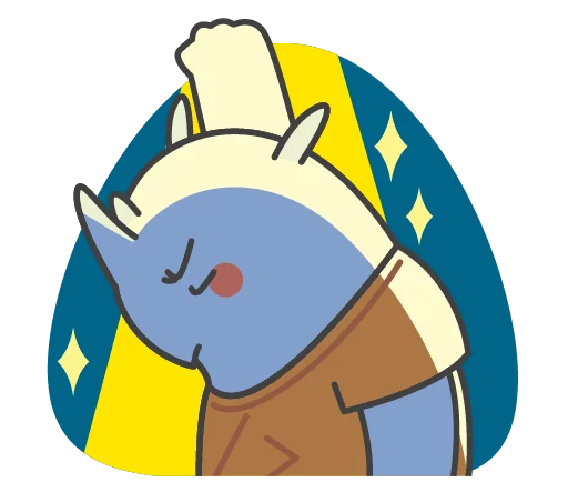  – стикер для Telegram