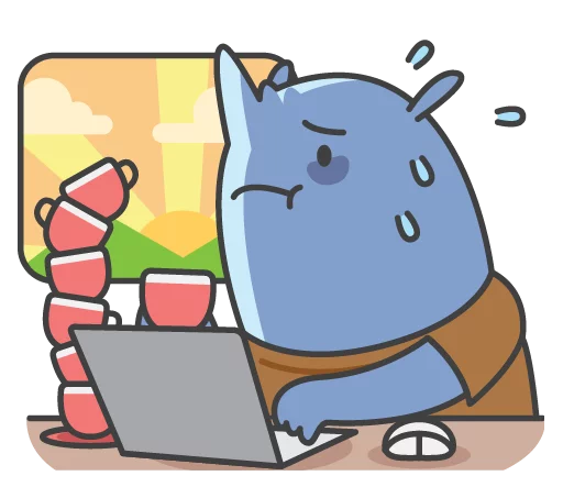  – стикер для Telegram