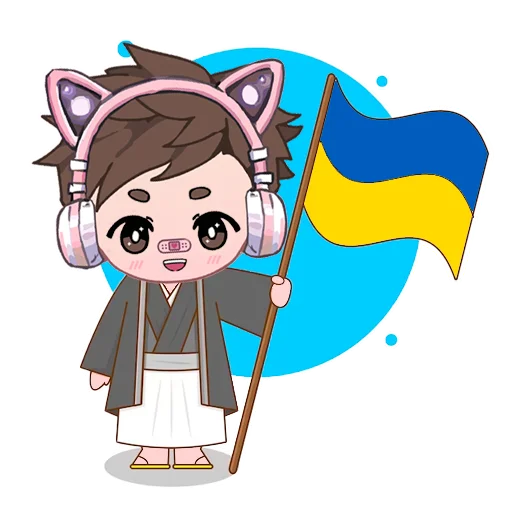  – стикер для Telegram