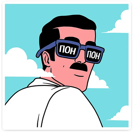  – стикер для Telegram