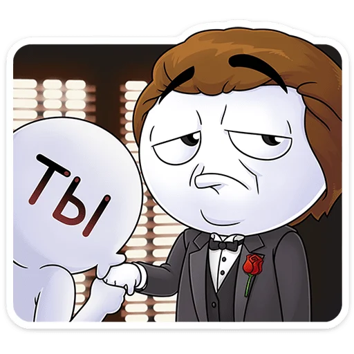  – стикер для Telegram