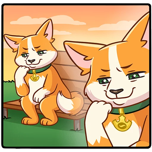  – стикер для Telegram