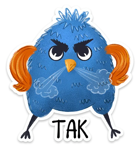  – стикер для Telegram
