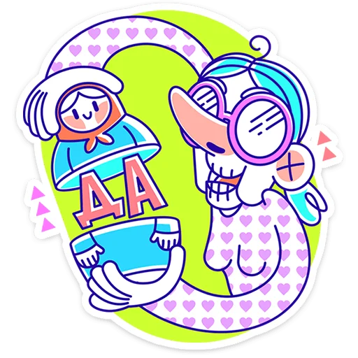  – стикер для Telegram