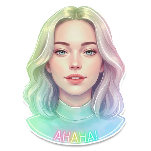  – стикер для Telegram