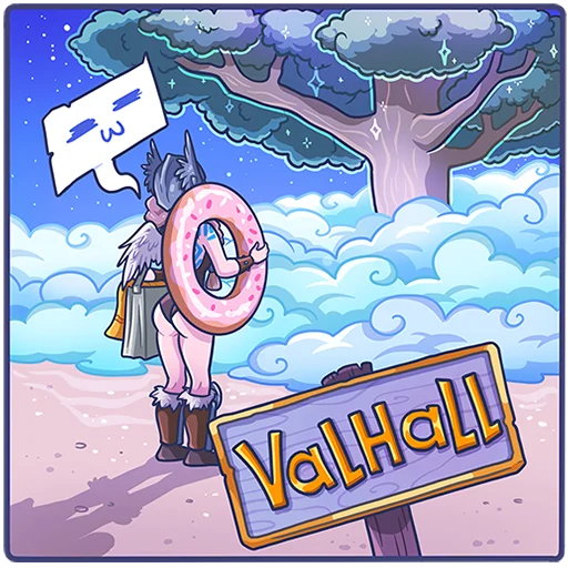  – стикер для Telegram