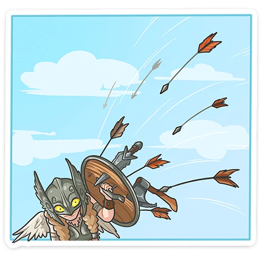  – стикер для Telegram