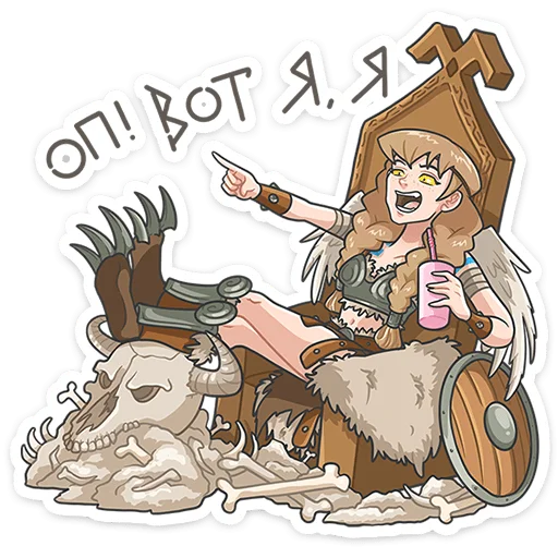  – стикер для Telegram