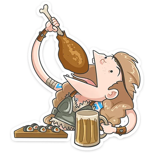  – стикер для Telegram