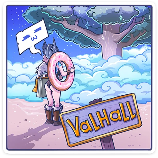  – стикер для Telegram